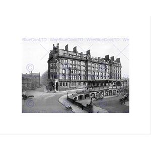 Wee Blue Coo Glasgow St Enoch Station Scotland Old BW Wall Art Print Wee Blue Coo Glasgow St Enoch Station Scotland Old BW Wall Art Print