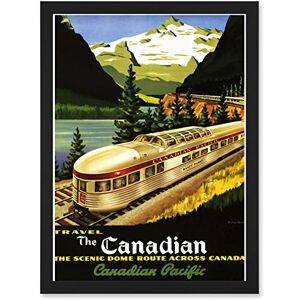 Artery8 Rail Scenic Dome Route Canada Pacific Railways Travel Train A4 Artwork Framed Wall Art Print Artery8 Rail Scenic Dome Route Canada Pacific Railways Travel Train A4 Artwork Framed Wall Art Print