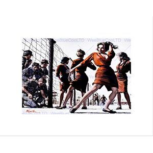 Wee Blue Coo PULP FICTION ILLUSTRATION BARBED WIRE SOLDIERS BABES FRAMED ART PRINT B12X11228 Wee Blue Coo PULP FICTION ILLUSTRATION BARBED WIRE SOLDIERS BABES FRAMED ART PRINT B12X11228