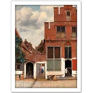 Artery8 Vermeer View Of Houses In Delft The Little Street Artwork Framed Wall Art Print 18X24 Inch Artery8 Vermeer View Of Houses In Delft The Little Street Artwork Framed Wall Art Print 18X24 Inch