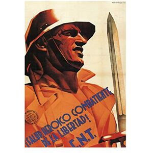 Wee Blue Coo War Spanish Civil Heroic Communist CNT Spain Advertising Wall Art Print Wee Blue Coo War Spanish Civil Heroic Communist CNT Spain Advertising Wall Art Print