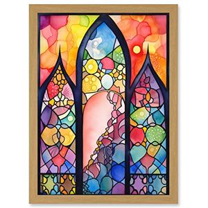 Artery8 - Stained Glass Window - Folk Art Abstract Artery8 - Stained Glass Window - Folk Art Abstract