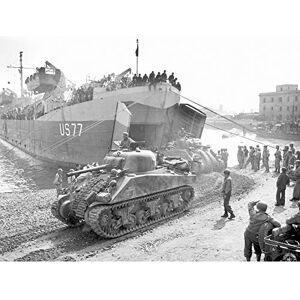 Fine Art Prints War WWII USA Armoured Tank Regiment Anzio 1944 Photo Premium Wall Art Canvas Print 18X24 Inch Fine Art Prints War WWII USA Armoured Tank Regiment Anzio 1944 Photo Premium Wall Art Canvas Print 18X24 Inch