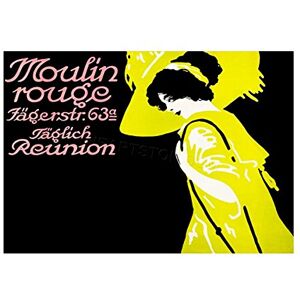 Wee Blue Coo Vintage Advert Theatre Moulin Rouge Paris France Wall Art Print Wee Blue Coo Vintage Advert Theatre Moulin Rouge Paris France Wall Art Print