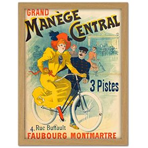 Fine Art Prints Grand Manege Central Cycles Paris Vintage Advert Large Framed Art Print Poster Wall Decor 18x24 in Fine Art Prints Grand Manege Central Cycles Paris Vintage Advert Large Framed Art Print Poster Wall Decor 18x24 in