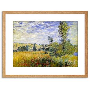 Wee Blue Coo Painting Monet Vetheuil Old Master Framed Wall Art Print Wee Blue Coo Painting Monet Vetheuil Old Master Framed Wall Art Print
