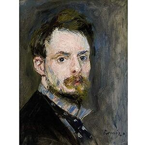 Artery8 Pierre Auguste Renoir Self Portrait C1875 Painting Unframed Wall Art Print Poster Home Decor Premium Artery8 Pierre Auguste Renoir Self Portrait C1875 Painting Unframed Wall Art Print Poster Home Decor Premium