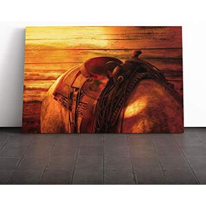 Big Box Art Horse Back Saddle (2) Canvas Print Gallery Wrapped 30mm Frame Wall Art 24x16 inches Ready to Hang Modern Animals Picture Living Room Bedroom Lounge Office Big Box Art Horse Back Saddle (2) Canvas Print Gallery Wrapped 30mm Frame Wall Art 24x16 inches Ready to Hang Modern Animals Picture Living Room Bedroom Lounge Office