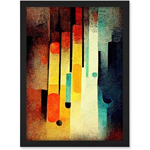 Doppelganger33 LTD Acid Jazz Retro Colourful Boho Abstract Artwork Framed A3 Wall Art Print Doppelganger33 LTD Acid Jazz Retro Colourful Boho Abstract Artwork Framed A3 Wall Art Print