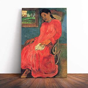 Big Box Art Canvas Print Wall Art Paul Gauguin Seated Woman 2 Mounted and Stretched Box Frame Picture Home Decor for Kitchen, Living, Dining Room, Bedroom, Hallway, Multi-Colour, 24x16 Inch Big Box Art Canvas Print Wall Art Paul Gauguin Seated Woman 2 Mounted and Stretched Box Frame Picture Home Decor for Kitchen, Living, Dining Room, Bedroom, Hallway, Multi-Colour, 24x16 Inch
