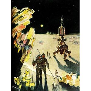 Wee Blue Coo Painting Surreal Sci Fi Rocket Alien Planet Space Star Art Print Poster Wall Decor 12X16 Inch Wee Blue Coo Painting Surreal Sci Fi Rocket Alien Planet Space Star Art Print Poster Wall Decor 12X16 Inch