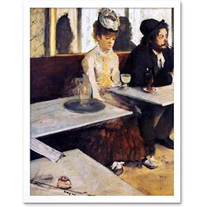 Wee Blue Coo Edgar Degas The Absinthe Drinker 1876 Old Master Painting Art Print Framed Poster Wall Decor 12X16 Inch Wee Blue Coo Edgar Degas The Absinthe Drinker 1876 Old Master Painting Art Print Framed Poster Wall Decor 12X16 Inch