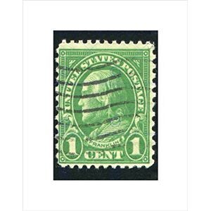 Wee Blue Coo Franklin Vintage Postage Stamp USA Art Picture Wall Art Print Wee Blue Coo Franklin Vintage Postage Stamp USA Art Picture Wall Art Print