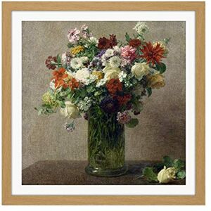 Artery8 Henri Fantin Latour Flowers From Normandy Painting Square Wooden Framed Wall Art Print Picture 16X16 Inch Artery8 Henri Fantin Latour Flowers From Normandy Painting Square Wooden Framed Wall Art Print Picture 16X16 Inch