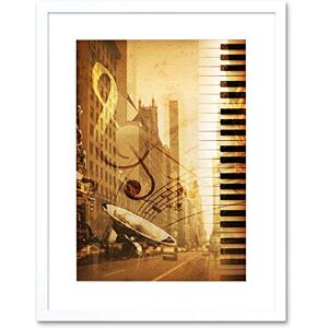 Wee Blue Coo Music Mock Up Broadway New York Jazz Sax Framed Wall Art Print Wee Blue Coo Music Mock Up Broadway New York Jazz Sax Framed Wall Art Print