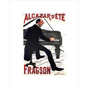 Wee Blue Coo Music Fragson Piano Music Hall Summer Paris France Retro Art Wall Art Print Wee Blue Coo Music Fragson Piano Music Hall Summer Paris France Retro Art Wall Art Print