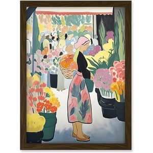 Artery8 Danish Pastel Aesthetic Flower Market Woman Watercolour Painting Spring Bouquet Shop Artwork Framed A3 Wall Art Print Artery8 Danish Pastel Aesthetic Flower Market Woman Watercolour Painting Spring Bouquet Shop Artwork Framed A3 Wall Art Print
