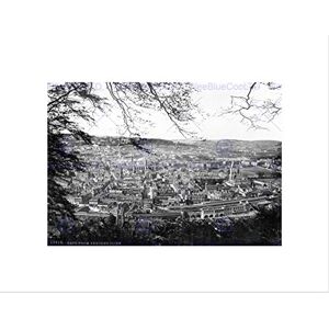 Wee Blue Coo Bath From Beechen Cliff England Vintage Old BW Wall Art Print Wee Blue Coo Bath From Beechen Cliff England Vintage Old BW Wall Art Print