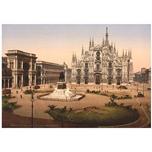 Wee Blue Coo Photo Piazza Duomo Milan Italy Cathedral Wall Art Print Wee Blue Coo Photo Piazza Duomo Milan Italy Cathedral Wall Art Print