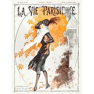 Artery8 La Vie Parisienne Fall Fashion Woman Dog Magazine Cover Unframed Wall Art Print Poster Home Decor Premium Artery8 La Vie Parisienne Fall Fashion Woman Dog Magazine Cover Unframed Wall Art Print Poster Home Decor Premium