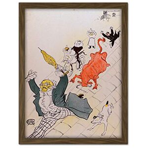 Fine Art Prints Toulouse-Lautrec The Mad Cow Painting Large Framed Art Print Poster Wall Decor 18x24 in Fine Art Prints Toulouse-Lautrec The Mad Cow Painting Large Framed Art Print Poster Wall Decor 18x24 in