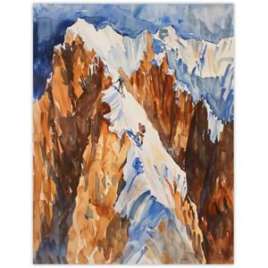 Artery8 Mountain Climbing Sport Summit Snow Climbers Living Room Extra Large XL Wall Art Poster Print Artery8 Mountain Climbing Sport Summit Snow Climbers Living Room Extra Large XL Wall Art Poster Print