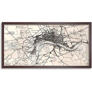 Artery8 Map Crown 1930 London City England 1660 Plan Chart Framed Wall Art Print Long 25X12 Inch Artery8 Map Crown 1930 London City England 1660 Plan Chart Framed Wall Art Print Long 25X12 Inch