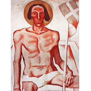 Fine Art Prints Egger-Lienz The Risen Christus Expressionist Gemälde Großdruck Poster Wandkunst Dekor Bild Fine Art Prints Egger-Lienz The Risen Christus Expressionist Gemälde Großdruck Poster Wandkunst Dekor Bild