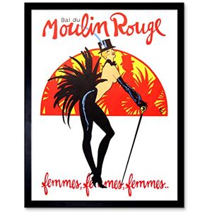 Wee Blue Coo Burlesque Moulin Rouge Paris Girls Art Print Framed Poster Wall Decor 12x16 inch Wee Blue Coo Burlesque Moulin Rouge Paris Girls Art Print Framed Poster Wall Decor 12x16 inch