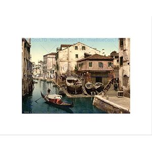 Wee Blue Coo Photograph Canal Rio Della Botisella Venice Italy Framed Art Print B12X9962 Wee Blue Coo Photograph Canal Rio Della Botisella Venice Italy Framed Art Print B12X9962