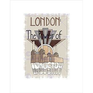 Wee Blue Coo Ad London Capital City Industry Battersea Power Station UK Art Wall Art Print Wee Blue Coo Ad London Capital City Industry Battersea Power Station UK Art Wall Art Print