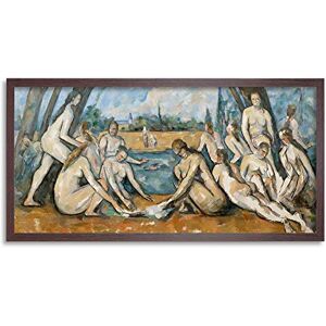Fine Art Prints Paul Cezanne French The Large Bathers Long Framed Art Print Wall Poster 25x12 inch Fine Art Prints Paul Cezanne French The Large Bathers Long Framed Art Print Wall Poster 25x12 inch