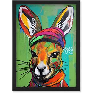 Artery8 - Rabbit in Winter Clothes - Colourful Graffiti Artery8 - Rabbit in Winter Clothes - Colourful Graffiti