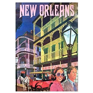 Wee Blue Coo Travel New Orleans America USA City Wall Art Print Wee Blue Coo Travel New Orleans America USA City Wall Art Print
