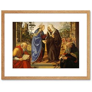 Wee Blue Coo Piero Di Cosimo Italian Visitation Saint Nicholas Anthony Abbot Framed Wall Art Print Wee Blue Coo Piero Di Cosimo Italian Visitation Saint Nicholas Anthony Abbot Framed Wall Art Print