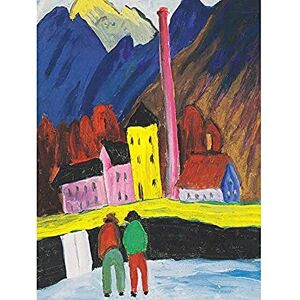 Artery8 Von Werefkin Die Fabrik Mountain Landscape Painting Art Print Canvas Premium Wall Decor Poster Mural Artery8 Von Werefkin Die Fabrik Mountain Landscape Painting Art Print Canvas Premium Wall Decor Poster Mural