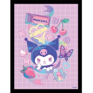 Pyramid Kuromi Ambition 30 x 40 cm Framed Collector Print, Officially Licensed Sanrio Character Artwork, One Size Pyramid Kuromi Ambition 30 x 40 cm Framed Collector Print, Officially Licensed Sanrio Character Artwork, One Size