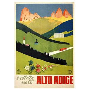 Wee Blue Coo Travel Alto Adice Tyrol Alpine Trentino Italy Advertising Wall Art Print Wee Blue Coo Travel Alto Adice Tyrol Alpine Trentino Italy Advertising Wall Art Print