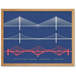 Wee Blue Coo Firth Forth Bridges Edinburgh Scotland Queensferry Art Print Framed Poster Wall Decor 12X16 Inch Wee Blue Coo Firth Forth Bridges Edinburgh Scotland Queensferry Art Print Framed Poster Wall Decor 12X16 Inch