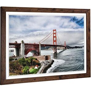 Big Box Art Framed Print of The Golden Gate Bridge San Francisco California (8) Design Wall Art Picture Home Decor for Kitchen, Living Room, Bedroom, Office, Walnut, A2 / 24.5x18 Inch / 62x45cm Big Box Art Framed Print of The Golden Gate Bridge San Francisco California (8) Design Wall Art Picture Home Decor for Kitchen, Living Room, Bedroom, Office, Walnut, A2 / 24.5x18 Inch / 62x45cm