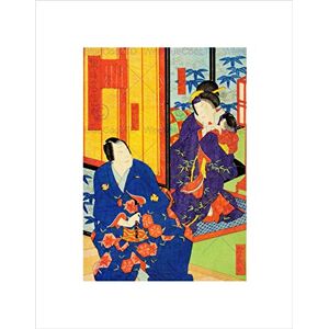 Wee Blue Coo Cultural Abstract Japan Geisha House Yoshitaki Wall Art Print Wee Blue Coo Cultural Abstract Japan Geisha House Yoshitaki Wall Art Print