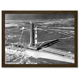 Artery8 Space Nasa Aerial View Apollo 11 Saturn V Rocket USA Moon Mission Artwork Framed Wall Art Print A4 Artery8 Space Nasa Aerial View Apollo 11 Saturn V Rocket USA Moon Mission Artwork Framed Wall Art Print A4