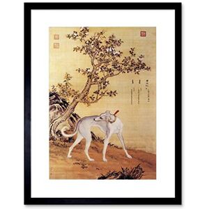 Wee Blue Coo ANIMAL CASTIGLIONE PRIZED DOGS CANGSHUIQUI GREYHOUND FRAMED PRINT B12X12753 Wee Blue Coo ANIMAL CASTIGLIONE PRIZED DOGS CANGSHUIQUI GREYHOUND FRAMED PRINT B12X12753