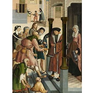 Artery8 Master Of Alkmaar Seven Works Of Mercy 2 Painting Art Print Canvas Premium Wall Decor Poster Mural Artery8 Master Of Alkmaar Seven Works Of Mercy 2 Painting Art Print Canvas Premium Wall Decor Poster Mural