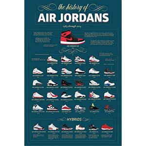 Art for Less The History of Air Jordans 1984-2014 - Poster Art for Less The History of Air Jordans 1984-2014 - Poster