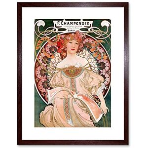 Wee Blue Coo 9x7 '' ALPHONSE MUCHA CHAMPENOIS OLD MASTER PAINTING FRAMED ART PRINT F97X172 Wee Blue Coo 9x7 '' ALPHONSE MUCHA CHAMPENOIS OLD MASTER PAINTING FRAMED ART PRINT F97X172