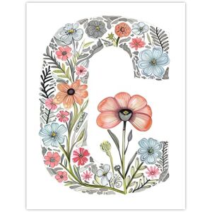 Artery8 Letter C in Flowers Watercolour Poppy Nature Floral Word Art For Her Birthday Mum Wife Woman Friend Extra Large XL Wall Art Poster Print Artery8 Letter C in Flowers Watercolour Poppy Nature Floral Word Art For Her Birthday Mum Wife Woman Friend Extra Large XL Wall Art Poster Print