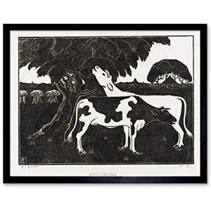 Artery8 Bernard Essers Two Cows Tree Bw Animal Landscape Art Print Framed Poster Wall Decor 12x16 inch Artery8 Bernard Essers Two Cows Tree Bw Animal Landscape Art Print Framed Poster Wall Decor 12x16 inch