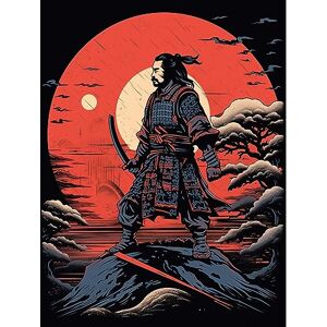 Artery8 Samurai Master on Forest Hill Sunrise Landscape Rockabilly Americana 50s Large Wall Art Poster Print Thick Paper 18X24 Inch Artery8 Samurai Master on Forest Hill Sunrise Landscape Rockabilly Americana 50s Large Wall Art Poster Print Thick Paper 18X24 Inch