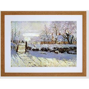 Wee Blue Coo Claude Monet Magpie Old Master Art Picture Framed Wall Art Print Wee Blue Coo Claude Monet Magpie Old Master Art Picture Framed Wall Art Print